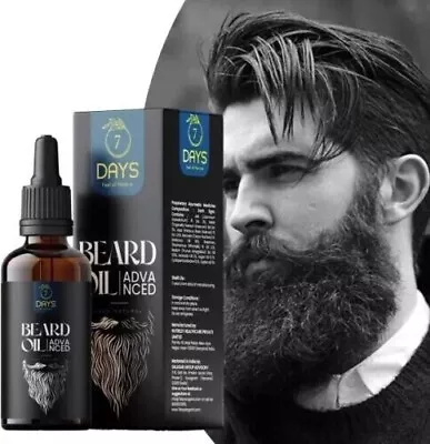 7 Days Beard Oil For Beard Hair Growth And Moustache For Men 30 Ml • $27.50