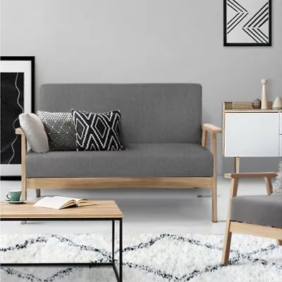 NEW MyBar 2 Seater Sofa Chair Grey • $293