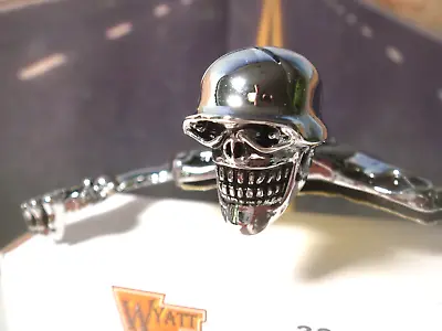 Skeleton 7  Headlamp Skull Visor Harley Tour Ornament  V-Twin Custom 33-1936 E5 • $25.53