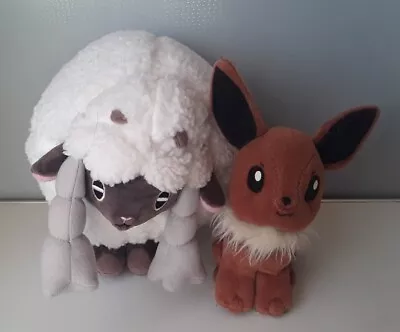 Pokemon 8  Wooloo And Vintage Eevee 5  Plush Soft Toy Collectables  • £12
