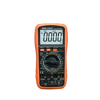 VICTOR VC9802A+ 3 1/2 High Precision Digital Multimeter With Carrying Bag # • $35.68