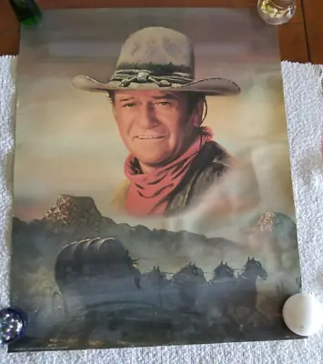 Vintage John Wayne Cowboy Western 1985 Portal Publ. PGP509 Litho USA • $25