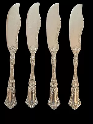 (4) 1835 R Wallace Cardinal Master Flat Butter Knives Silverplate • $45