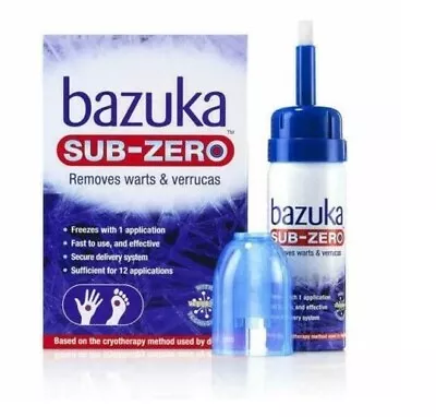 Bazuka Sub-Zero Verruca And Wart Freeze Treatment 50ml 12 Applications • £13.95