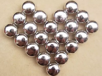 100 Silver Tone Metal Dome Square Claw Punk Studs Rivets Belt Leather Craft DIY • $2.90