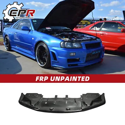 For NISSAN Skyline R34 GTR FRP Unpainted OE Front Bumper Bottom Lip W/Undertray • $870.41