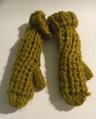 $13.56 • Buy Wild Fable Womens Thick Cable Knit Winter Mitten Gloves Olive Green One Size 