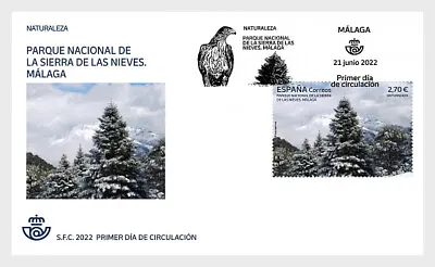 Spain 2022 Espagne Nature Sierra De Las Nieves National Park Malaga Trees 1v FDC • $9.99