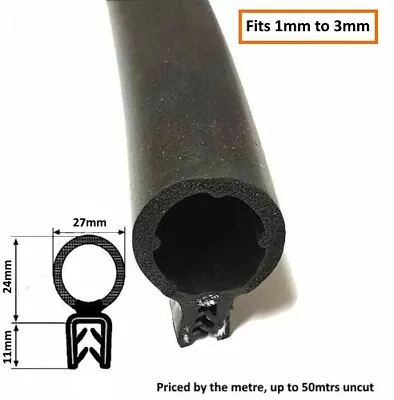 UNIVERSAL CAR VAN BOAT DOOR OR BOOT SEAL 35mm High X 25mm Wide • £5.99