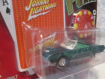 Johnny Lightning 1961 Ford Thunderbird  Poker Series Bad Card 1/64 CLOTH SEATS • $13.99