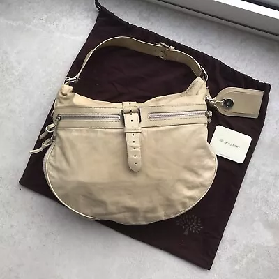Authentic Mulberry Mabel Hobo Leather Bag In Beige / Nude - Used Condition • £75