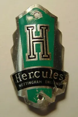 Old Vintage 1950s Hercules England Bicycle Badge Nottingham England Cycle Emblem • $14.99