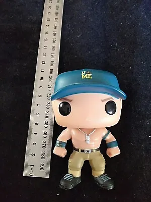 WWE JOHN CENA BLUE HAT EXCLUSIVE FUNKO POP VINYL #01 Rare Collectable Euc Wrestl • $28