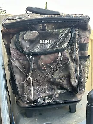 Brand New Mossy Oak Insulated Camo Rolling Cooler With Pull Handle Holds 30 Cans • $20