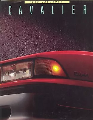 1988 Chevrolet Cavalier RS Z24 Convertible Dealer Sales Brochure • $5.99