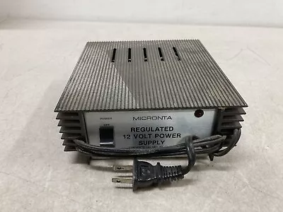 Micronta Regulated 12 Volt Power Supply No. 22-120A Converts 120 VAC To 12 VDC • $19.99