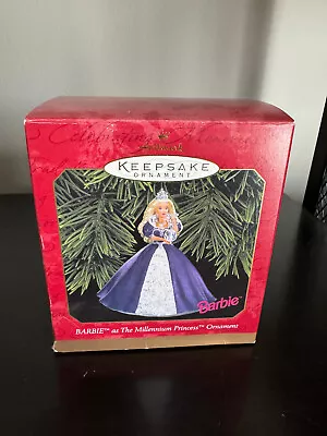 Hallmark 1999 Barbie As The Millenium Princess Christmas Keepsake Ornament *new* • $5