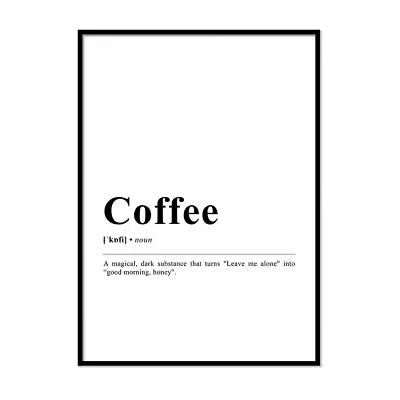 Definition Prints Framed Funny Dictionary Definition Wall Artwork Home Posters • £3.49