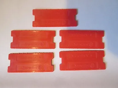 1969 Matchbox Superfast Red Track Joiner Connectors (5-LOT) #40974-101/084 • $16.95
