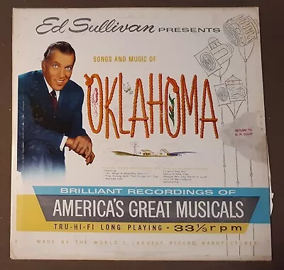 ES6 Ed Sullivan Presents Songs And Music Of Oklahoma 33rpm VINYL LP Record • $2.95