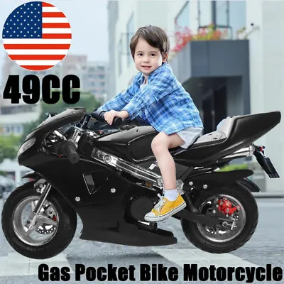 Strong Pocket Bike 49CC 2-Stroke Gas Pocket Rocket Bike For Kids Mini Bike Gas • $249.99