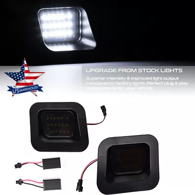 $12.95 • Buy SMOKED LED Rear License Plate Lamp Lights For Dodge Ram 1500 2500 3500 2003-2018