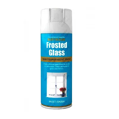 £9.99 • Buy Rust-Oleum Frosted Glass Aerosol Spray Paint Semi-Transparent Windows Etching