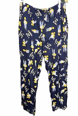 The Simpsons Homer 'I Am So Smart' Cartoon Men XL Lounge Pajama Pants • $19.98