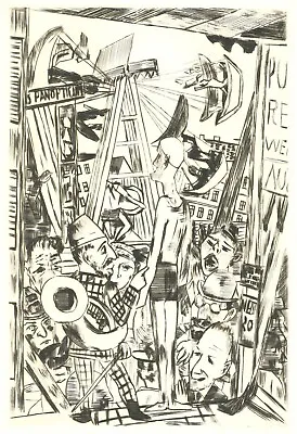 Max Beckmann - The Big Man - Etching 1921 • $1566