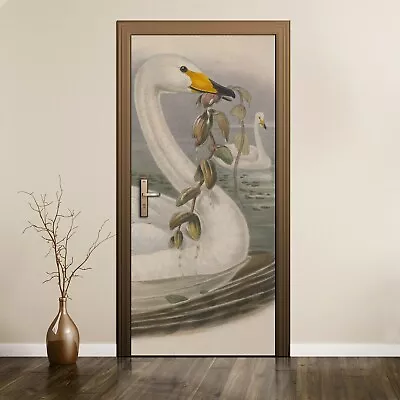 £46.95 • Buy Removable Door Sticker Mural Decal Birds Wild Animals Drawing Picture