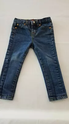 7 For All Mankind Baby Girl Skinny Blue Jeans Size  2T EUC • $19.95