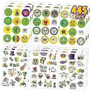 Stickers And Decals 445pcs Mardi Mask Gras Stickers Kids/Stickers Mardi Gras • $20.65