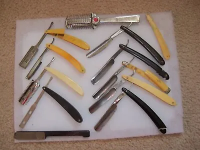 Vtg Straight Razor Lot For Parts / Repair Wade Butcher Solingen Bay State S & W • $40