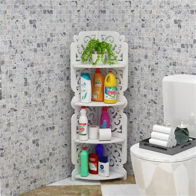 4 Tier Shower Shelf Caddy Corner Shelves Storage Rack Organiser Kitchen Bathroom • $31.10
