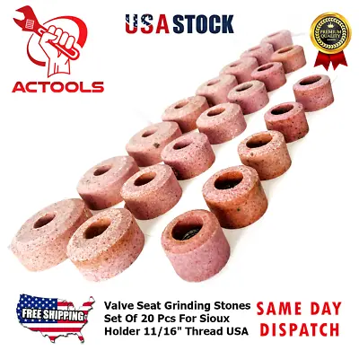 New Valve Seat Grinding Stones Set Of 20 Pcs For Black And Decker 9/16  Thread • $56.05