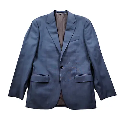 J Crew Ludlow Suit Jacket Mens 38R 38 Blue Wool Stretch Tollegno 1900 Italy • $58.49