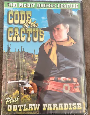 Tim McCoy B&W Double Westerns Movie On DVD Code Of The Cactus & Outlaw Paradise • $10