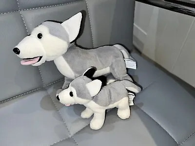 DEAGOSTINI ALL ABOUT MY ANIMAL KINGDOM Soft Toy Plush Set Wolf Mum And Baby • £5