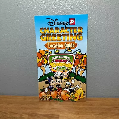 VTG Mickeys Toontown Fair Character Greeting Location Guide Disney Brochure 1998 • $14.95