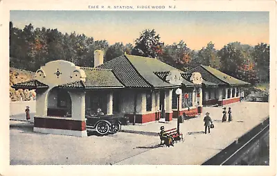 $18 • Buy C.1915 Erie RR Station Ridgewood NJ Post Card
