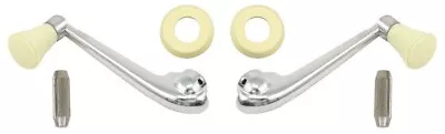 Empi Interior Window Crank Set Ivory Knob VW Bug / Beetle 1956-1967 Left/Right • $31.95