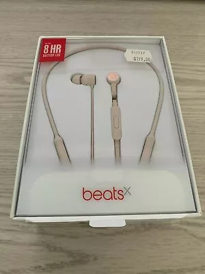 Beats By Dr. Dre BeatsX Wireless Earphones - MATTE GOLD (rose Gold) • $20