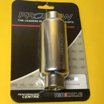 AN10 Fuel Filter 100 Micron 50 X 140 Billet E85 -10AN Polished PFEFS301P-100 • $141.66