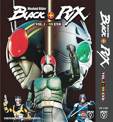 Masked Rider Black + Black RX (Vol.1 - 99 End) Box Set DVD Kamen Rider Eng Sub • $30.84