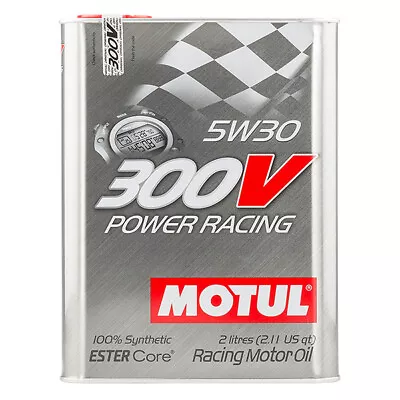 Motul 300V 5W30 Power Racing 104241 (2 Liter) Full Synthetic Racing Oil Ester Te • $34.94