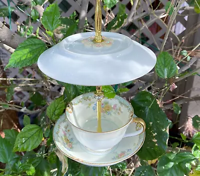 Bird Feeder Seed Feeder Thistle Feeder Vintage China Bird Bath Tea Cup • $23.99