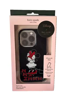 NWT $55 Kate Spade X Disney Minnie Mouse Liquid Phone Case For IPhone 14 PRO • $29.99