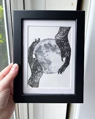 Beautiful Moon Art Print In Frame  • $9.93