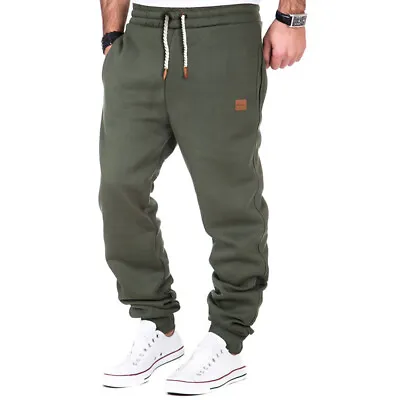 Men's Casual Joggers Pants Sweatpants Cargo Combat Loose Active Sports Trousers • $16.14