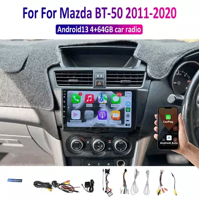 Wireless Carplay Android Auto Head Unit For Mazda BT-50 2011-20 Car Stereo Radio • $199.45